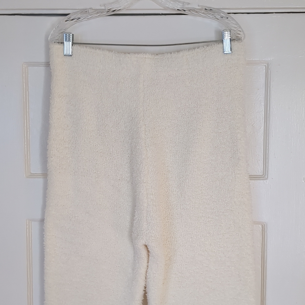 Skims Teddy Cozy Pull On Lounge Joggers L/XL Bone Cream 32X29